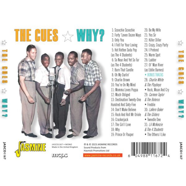 The Cues - Why? - back