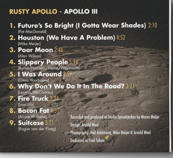 Rusty Apollo - Apollo III - back