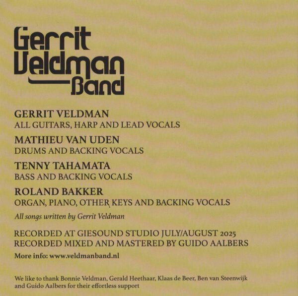 Gerrit Veldman Band - Shifting Gears - info