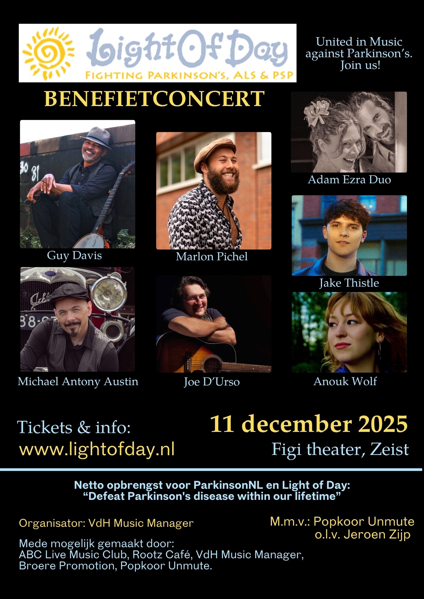 Light Of Day - Benefietconcert Voor Parkinson-Onderzoek