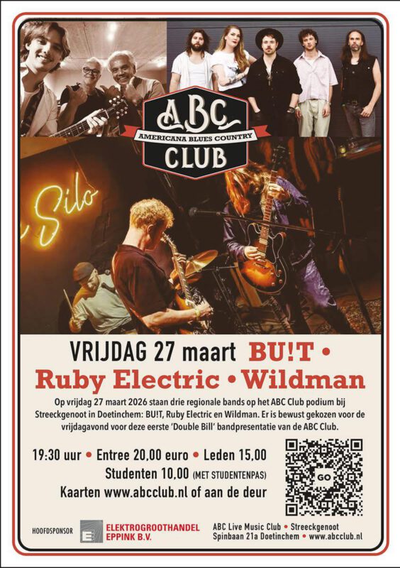 BU!T – Ruby Electric – Wildman ABC Club Doetinchem - 27 Maart 2026