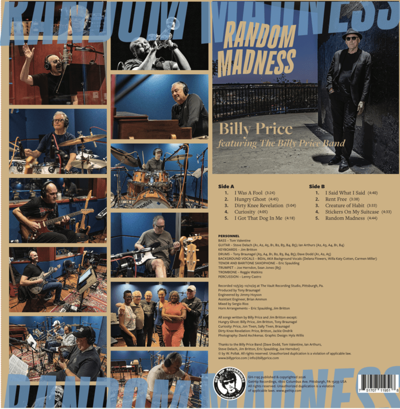 Billy Price - Random Madness - back