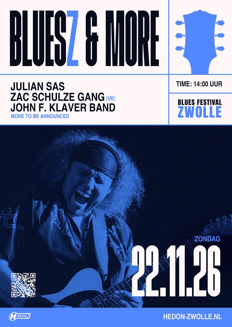 Bluesfestival Bluesz & More Hedon Zwolle (De Eerste 3 Bands Bekend Gemaakt)