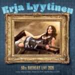 Erja Lyytinen performing live at her 50th birthday concert in Helsinki in 2026