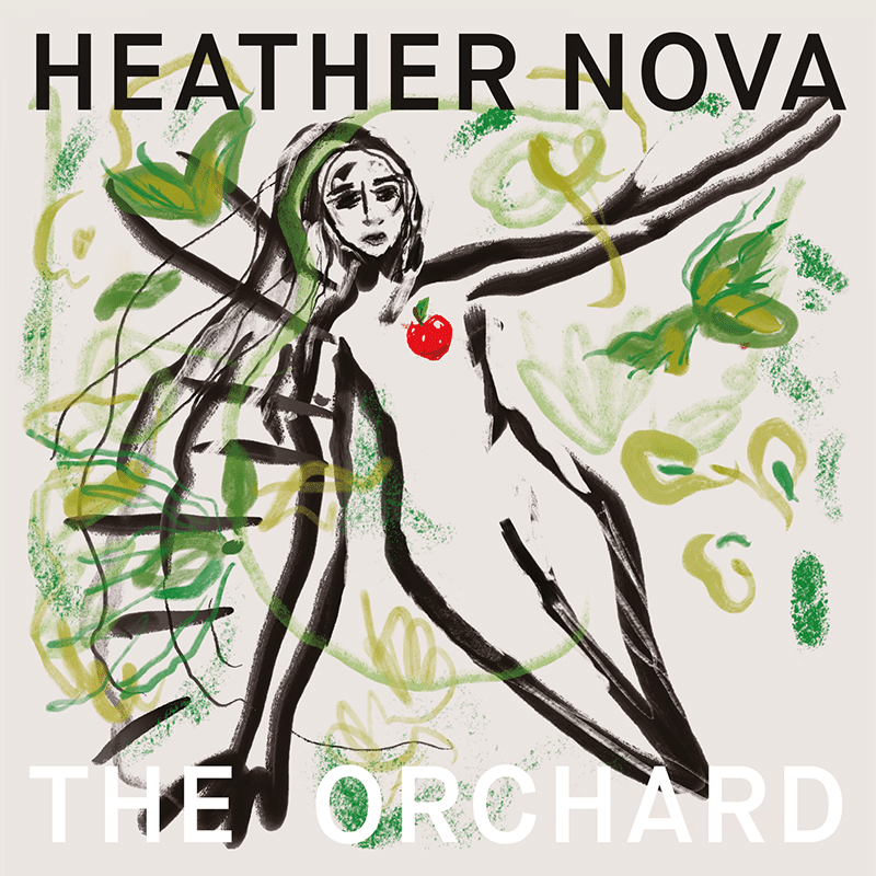 Official album cover of Heather Nova's The Orchard, released by V2 Records in 2026.